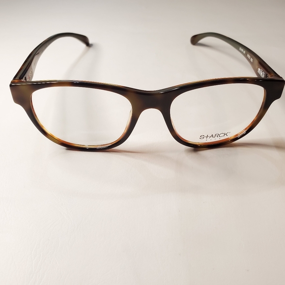 Starck Eyes Eyeglasses Tortoise Gray 52-18-140 - Picture 2 of 8